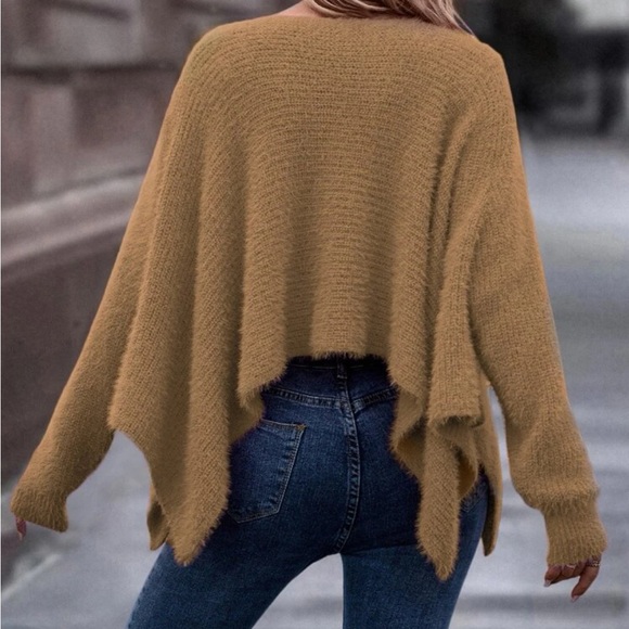 Luxe batwing sleeve loose fit sweater top - Picture 3 of 6